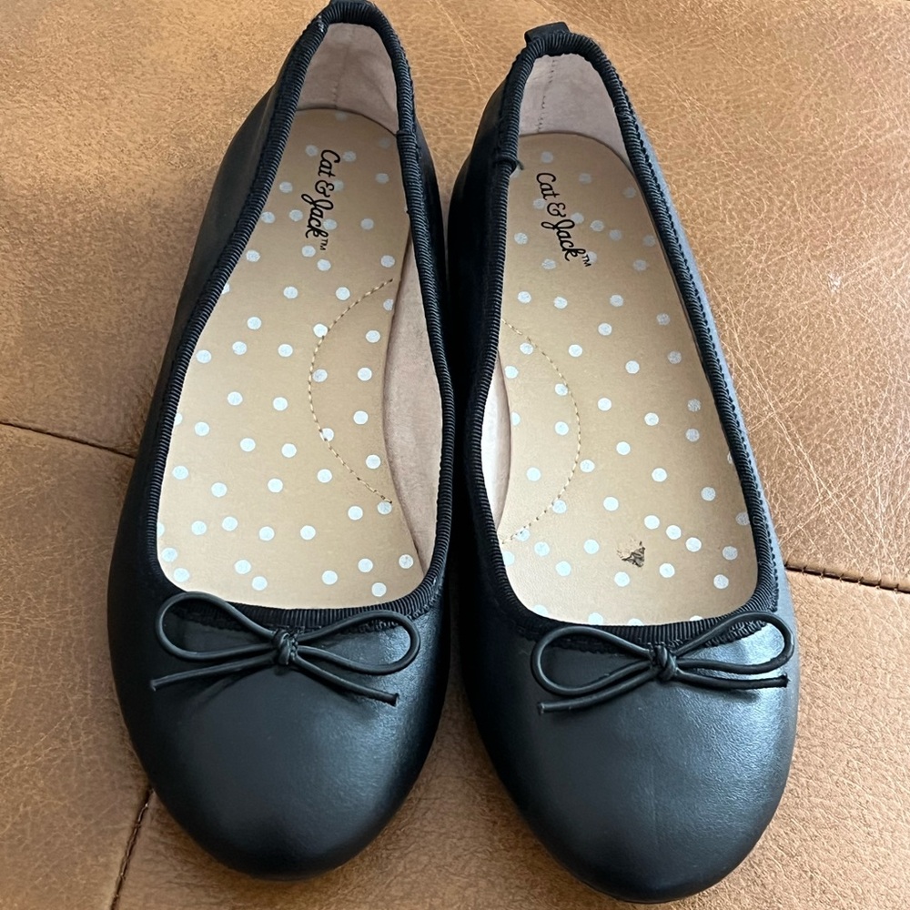 Cat & Jack Classic Black Flats